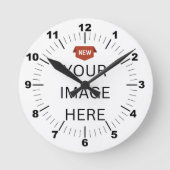 NIEUW! Klok - 8" Ronde Acryl - Aangepast (Voorkant)
