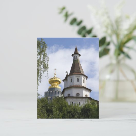 Nieuw klooster van Jeruzalem in Istra, Rusland Briefkaart (Staand voorkant)
