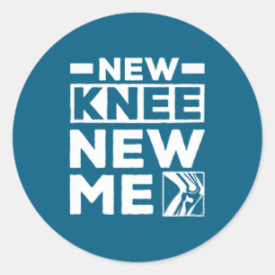 Nieuw knie Nieuw ik Vervangingsherstel Chirurgie _ Ronde Sticker