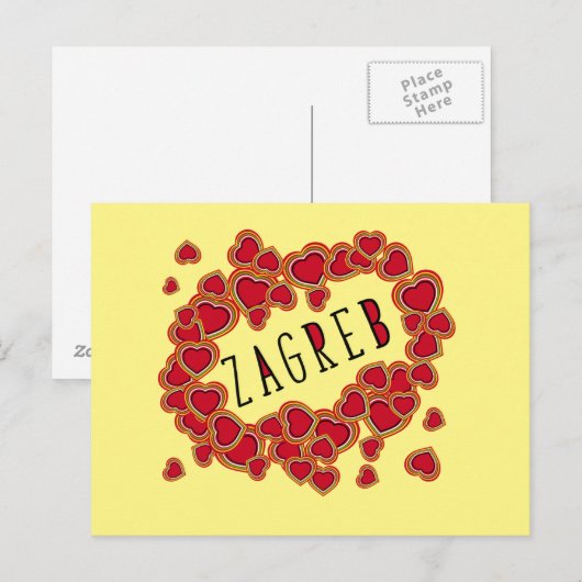 NIEUW - Kroatische Briefkaarten van Zagreb (Voorkant / Achterkant)