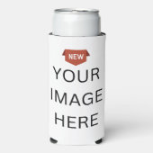 NIEUW! Lange Koelbox - Foam - Aanpassen Seltzer Blikjeskoeler (Seltzer Voorkant)