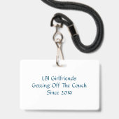 Nieuw! LBIG-badge en lint Badge (Achterkant met lanyard)
