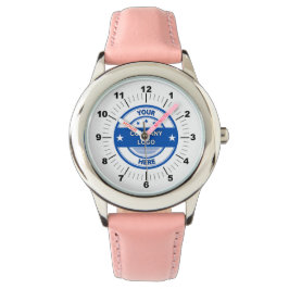 NIEUW! Leren horloge voor kinderen - Roze geperson