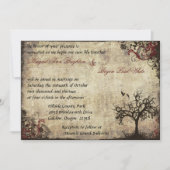 nieuw leven bruiloft uitnodiging in wijn (Voorkant)