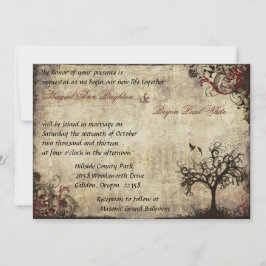  nieuw leven bruiloft uitnodiging in wijn