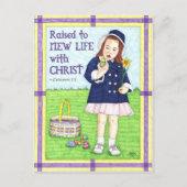 Nieuw leven in Christ Easter Inspirerend Briefkaar Feestdagenkaart (Voorkant)