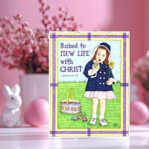 Nieuw leven in Christ Easter Inspirerend Briefkaar Feestdagenkaart