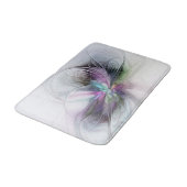 Nieuw leven, kleurrijke Abstracte fractale kunst F Badmat (Gekanteld)