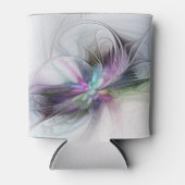 Nieuw leven, kleurrijke Abstracte fractale kunst F Blikjeskoeler (Voorkant)