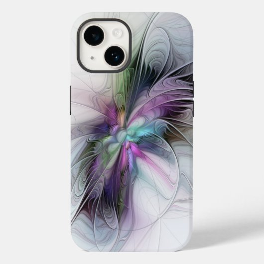 Nieuw leven, kleurrijke Abstracte fractale kunst F Case-Mate iPhone Case (Achterkant)
