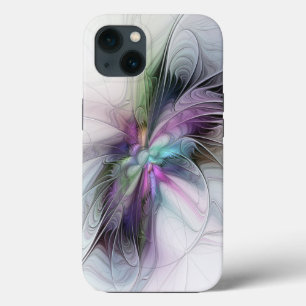 Nieuw leven, kleurrijke Abstracte fractale kunst F Case-Mate iPhone Case