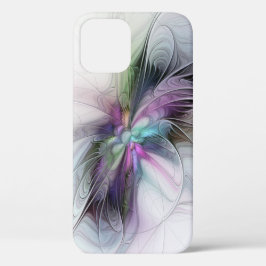 Nieuw leven, kleurrijke Abstracte fractale kunst F Case-Mate iPhone Case