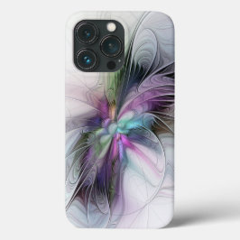 Nieuw leven, kleurrijke Abstracte fractale kunst F Case-Mate iPhone Case
