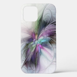 Nieuw leven, kleurrijke Abstracte fractale kunst F Case-Mate iPhone Case