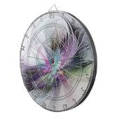 Nieuw leven, kleurrijke Abstracte fractale kunst F Dartbord (Voorkant Rechts)