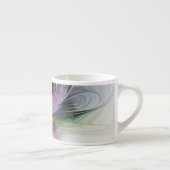 Nieuw leven, kleurrijke Abstracte fractale kunst F Espresso Kop (Rechts)