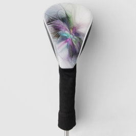 Nieuw leven, kleurrijke Abstracte fractale kunst F Golfheadcover
