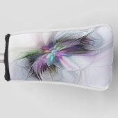 Nieuw leven, kleurrijke Abstracte fractale kunst F Golfheadcover (Voorkant)