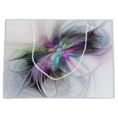 Nieuw leven, kleurrijke Abstracte fractale kunst F Groot Cadeauzakje (Voorkant)