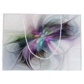 Nieuw leven, kleurrijke Abstracte fractale kunst F Groot Cadeauzakje (Achterkant)