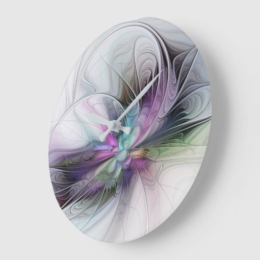 Nieuw leven, kleurrijke Abstracte fractale kunst F Grote Klok (Hoek)