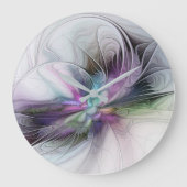 Nieuw leven, kleurrijke Abstracte fractale kunst F Grote Klok (Voorkant)