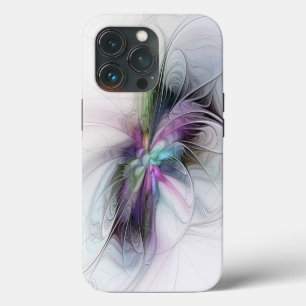 Nieuw Leven, Kleurrijke Abstracte Fractale Kunst F iPhone 13 Pro Hoesje