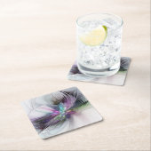 Nieuw leven, kleurrijke Abstracte fractale kunst F Kartonnen Onderzetters (Insitu)