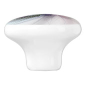 Nieuw leven, kleurrijke Abstracte fractale kunst F Keramische Knop (Zijkant)