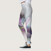 Nieuw leven, kleurrijke Abstracte fractale kunst F Leggings (Links)