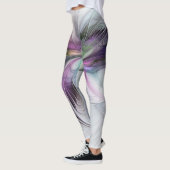 Nieuw leven, kleurrijke Abstracte fractale kunst F Leggings (Links)