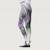 Nieuw leven, kleurrijke Abstracte fractale kunst F Leggings (Links)