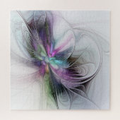 Nieuw leven, kleurrijke Abstracte fractale kunst F Legpuzzel (Horizontaal)