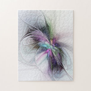Nieuw Leven, Kleurrijke Abstracte Fractale Kunst F Legpuzzel