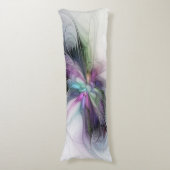 Nieuw leven, kleurrijke Abstracte fractale kunst F Lichaamskussen (Voorkant Verticaal)