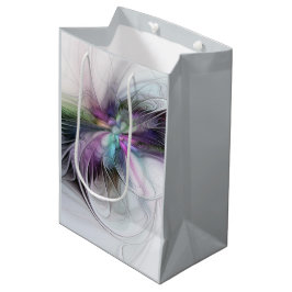 Nieuw leven, kleurrijke Abstracte fractale kunst F Medium Cadeauzakje