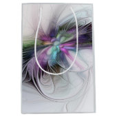 Nieuw leven, kleurrijke Abstracte fractale kunst F Medium Cadeauzakje (Voorkant)