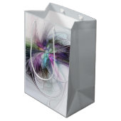 Nieuw leven, kleurrijke Abstracte fractale kunst F Medium Cadeauzakje (Achterkant Gekanteld)