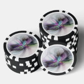 Nieuw leven, kleurrijke Abstracte fractale kunst F Poker Chips (Opstapeling)