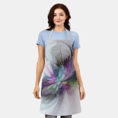 Nieuw leven, kleurrijke Abstracte fractale kunst F Schort (Gedragen)