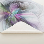 Nieuw leven, kleurrijke Abstracte fractale kunst F Sherpa Deken (3/4)