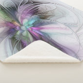 Nieuw leven, kleurrijke Abstracte fractale kunst F Sherpa Deken (3/4)