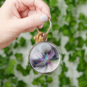 Nieuw leven, kleurrijke Abstracte fractale kunst F Sleutelhanger (Hand)