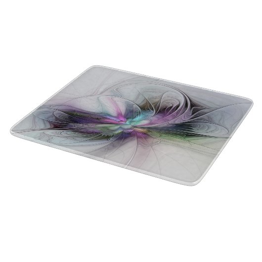 Nieuw leven, kleurrijke Abstracte fractale kunst F Snijplank (Hoek)