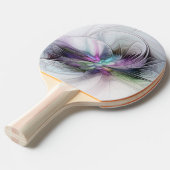 Nieuw leven, kleurrijke Abstracte fractale kunst F Tafeltennisbatje (Voorkant Gekanteld)