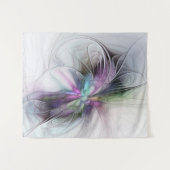 Nieuw leven, kleurrijke Abstracte fractale kunst F Wandkleed (Voorkant (horizontaal))