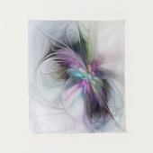 Nieuw leven, kleurrijke Abstracte fractale kunst F Wandkleed (Voorkant)