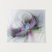 Nieuw leven, kleurrijke Abstracte fractale kunst F Wandkleed (Voorkant (horizontaal))