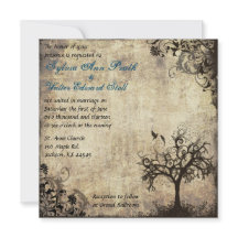 Nieuw Leven  met Blauwe Huwelijksuitnodiging