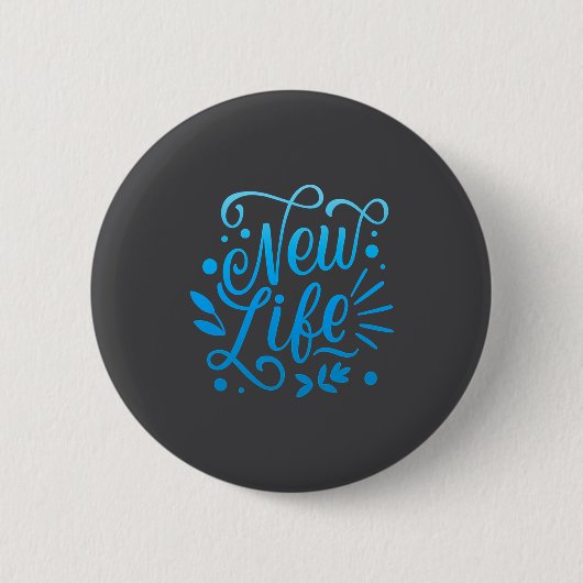 Nieuw Leven Ronde Button 5,7 Cm (Voorkant)